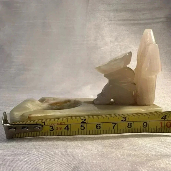 VINTAGE Stone Carved Cactus And Mexican Siesta Trinket/Incense Holder. - Picture 5 of 5
